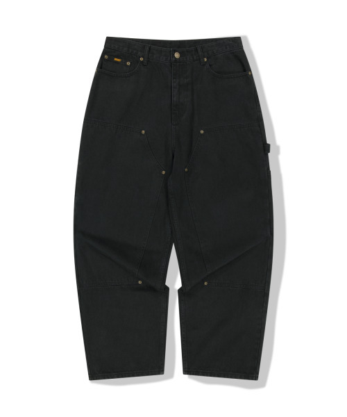 WKNDRS(ウィーキャンドース)の「ダブルニーカーペンターパンツ (ブラック)(その他パンツ・レディース・その他・SMALL/MEDIUM/LARGE/X-LARGE)」の1枚目の写真