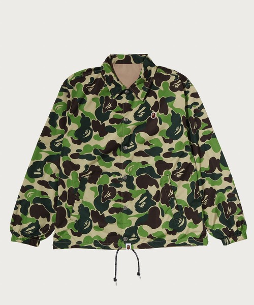 A BATHING APE(アベイシングエイプ)の「ABC CAMO REVRSIBLE COACH JACKET(ミリタリージャケット・メンズ・グリーン/ピンク/ブルー・LARGE/XX-LARGE/MEDIUM/SMALL/X-LARGE)」の2枚目の写真