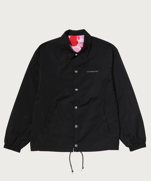 A BATHING APE(アベイシングエイプ)の「ABC CAMO REVRSIBLE COACH JACKET(ミリタリージャケット・メンズ・グリーン/ピンク/ブルー・LARGE/XX-LARGE/MEDIUM/SMALL/X-LARGE)」の5枚目の写真