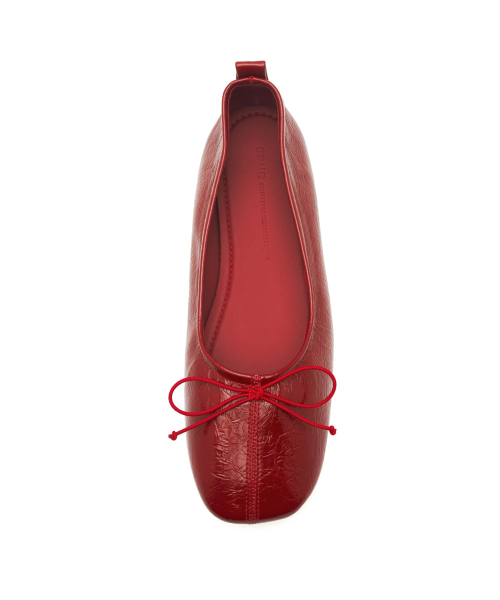 SPUR(シュプール)の「Odd Soft Square Ribbon Flat Ribbon フラットシューズ 2cm -WA9023 (4color)(バレエシューズ・レディース・ブラック/ダークブラウン/レッド/アイボリー・22.5cm/23cm/23.5cm/24cm/24.5cm/25cm)」の20枚目の写真