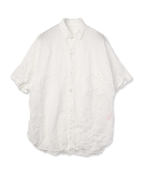mintdesigns(ミントデザインズ)の「Crinkled Shirt(シャツ/ブラウス・レディース・グレイッシュベージュ/ホワイト・ONESIZE)」の9枚目の写真
