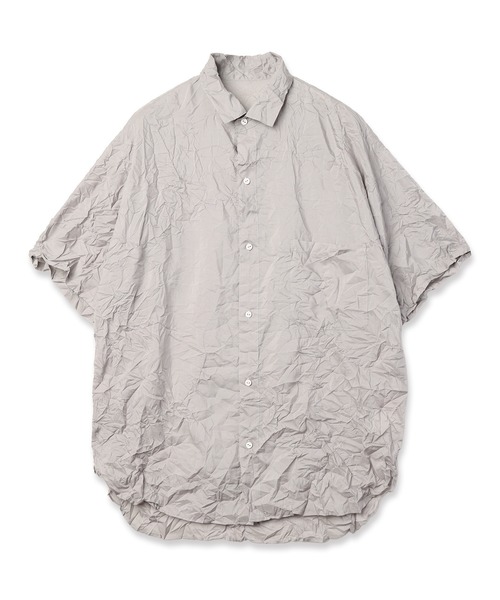 mintdesigns(ミントデザインズ)の「Crinkled Shirt(シャツ/ブラウス・レディース・グレイッシュベージュ/ホワイト・ONESIZE)」の10枚目の写真