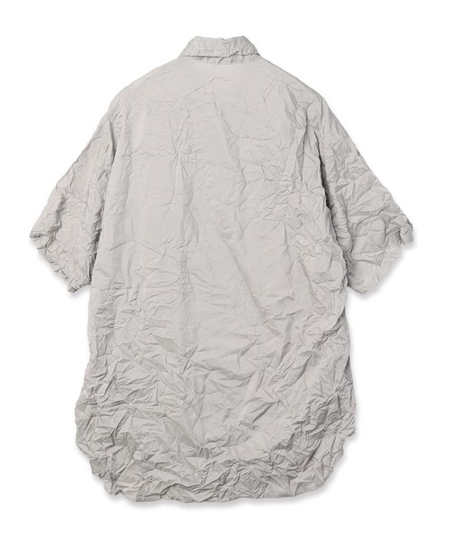 mintdesigns(ミントデザインズ)の「Crinkled Shirt(シャツ/ブラウス・レディース・グレイッシュベージュ/ホワイト・ONESIZE)」の11枚目の写真