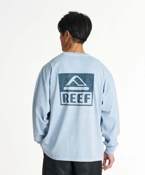 REEF(リーフ)の「REEF メンズ ESCAPE HORIZON LS T ガーメントダイ長袖Tシャツ ロンT 【2026年秋冬モデル】/リーフバックプリント(Tシャツ/カットソー・メンズ・ブラック系その他/イエロー/ブルー/ホワイト・LARGE/MEDIUM/X-LARGE)」の3枚目の写真