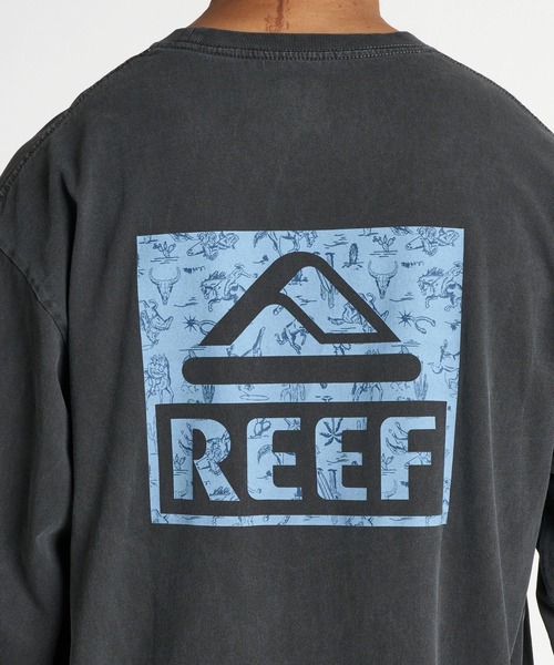 REEF(リーフ)の「REEF メンズ ESCAPE HORIZON LS T ガーメントダイ長袖Tシャツ ロンT 【2026年秋冬モデル】/リーフバックプリント(Tシャツ/カットソー・メンズ・ブラック系その他/イエロー/ブルー/ホワイト・LARGE/MEDIUM/X-LARGE)」の12枚目の写真