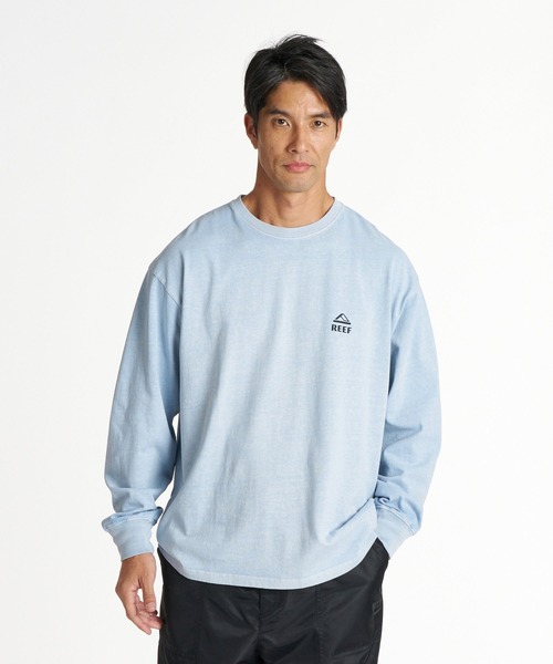 REEF(リーフ)の「REEF メンズ ESCAPE HORIZON LS T ガーメントダイ長袖Tシャツ ロンT 【2026年秋冬モデル】/リーフバックプリント(Tシャツ/カットソー・メンズ・ブラック系その他/イエロー/ブルー/ホワイト・LARGE/MEDIUM/X-LARGE)」の5枚目の写真