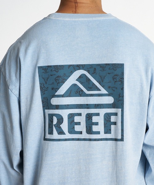 REEF(リーフ)の「REEF メンズ ESCAPE HORIZON LS T ガーメントダイ長袖Tシャツ ロンT 【2026年秋冬モデル】/リーフバックプリント(Tシャツ/カットソー・メンズ・ブラック系その他/イエロー/ブルー/ホワイト・LARGE/MEDIUM/X-LARGE)」の7枚目の写真