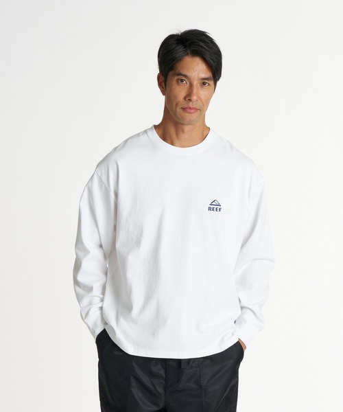 REEF(リーフ)の「REEF メンズ ESCAPE HORIZON LS T ガーメントダイ長袖Tシャツ ロンT 【2026年秋冬モデル】/リーフバックプリント(Tシャツ/カットソー・メンズ・ブラック系その他/イエロー/ブルー/ホワイト・LARGE/MEDIUM/X-LARGE)」の9枚目の写真
