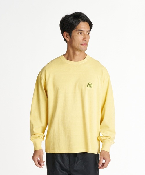 REEF(リーフ)の「REEF メンズ ESCAPE HORIZON LS T ガーメントダイ長袖Tシャツ ロンT 【2026年秋冬モデル】/リーフバックプリント(Tシャツ/カットソー・メンズ・ブラック系その他/イエロー/ブルー/ホワイト・LARGE/MEDIUM/X-LARGE)」の15枚目の写真