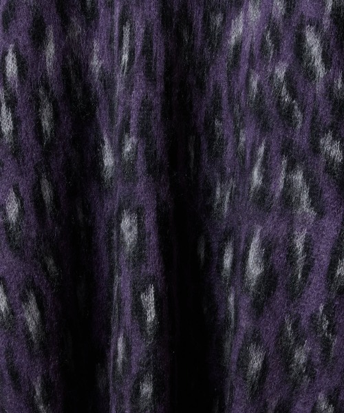 NUMBER (N)INE(ナンバーナイン)の「MOHAIR MIX KNIT LEOPARD JACQUARD ZIP-UP CARDIGAN / ウールモヘヤ ミックス ニット レオパード ジャガード ジップアップ カーディガン(カーディガン/ボレロ・メンズ・パープル/チャコール/マスタード・2/3/4)」の17枚目の写真