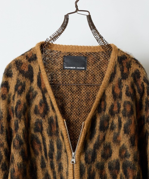 NUMBER (N)INE(ナンバーナイン)の「MOHAIR MIX KNIT LEOPARD JACQUARD ZIP-UP CARDIGAN / ウールモヘヤ ミックス ニット レオパード ジャガード ジップアップ カーディガン(カーディガン/ボレロ・メンズ・パープル/チャコール/マスタード・2/3/4)」の19枚目の写真