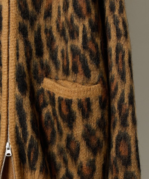 NUMBER (N)INE(ナンバーナイン)の「MOHAIR MIX KNIT LEOPARD JACQUARD ZIP-UP CARDIGAN / ウールモヘヤ ミックス ニット レオパード ジャガード ジップアップ カーディガン(カーディガン/ボレロ・メンズ・パープル/チャコール/マスタード・2/3/4)」の21枚目の写真