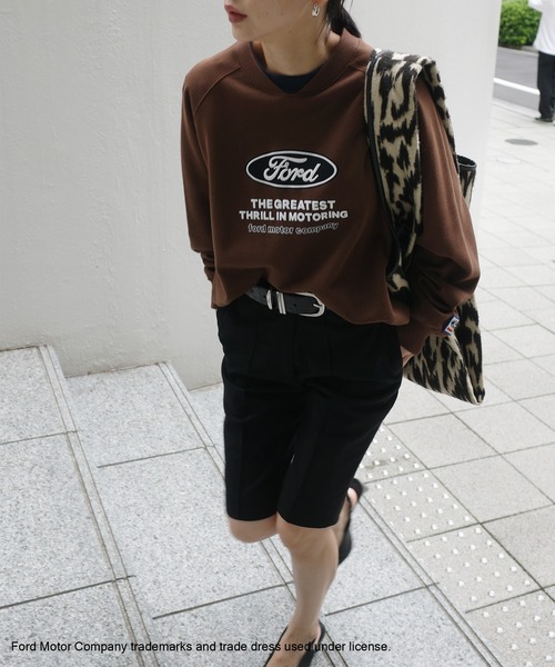 Ameri(アメリ)の「Ford LOGO PRINT SWEAT TOP(スウェット・レディース・ブラウン/グレー/アイボリー・FREE)」の15枚目の写真