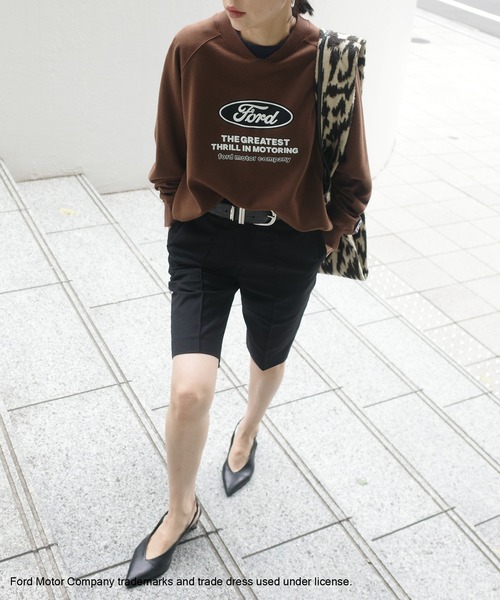 Ameri(アメリ)の「Ford LOGO PRINT SWEAT TOP(スウェット・レディース・ブラウン/グレー/アイボリー・FREE)」の18枚目の写真