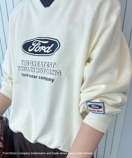 Ameri(アメリ)の「Ford LOGO PRINT SWEAT TOP(スウェット・レディース・ブラウン/グレー/アイボリー・FREE)」の21枚目の写真