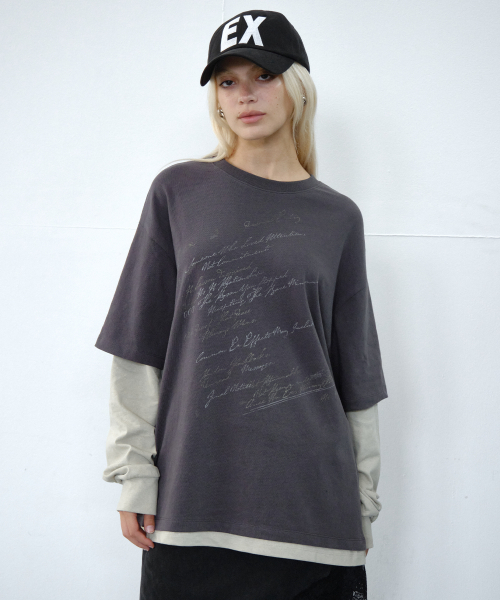 Midnight Move(ミッドナイトムーブ)の「vt ld t (ダークグレー)(Tシャツ/カットソー・レディース・その他・FREE)」の1枚目の写真