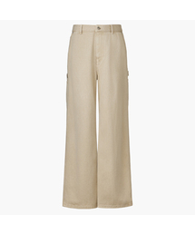 Men Garment-Dyed Utility Cargo Pants, Beige