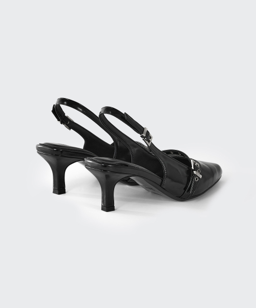 MUSINSA STANDARD WOMAN（ムシンサスタンダードウーマン）の「ウィメンズバックルキトンヒールスリングバック[ブラック]（サンダル・レディース・その他・23cm/24cm/24.5cm/25cm）」の5枚目の写真