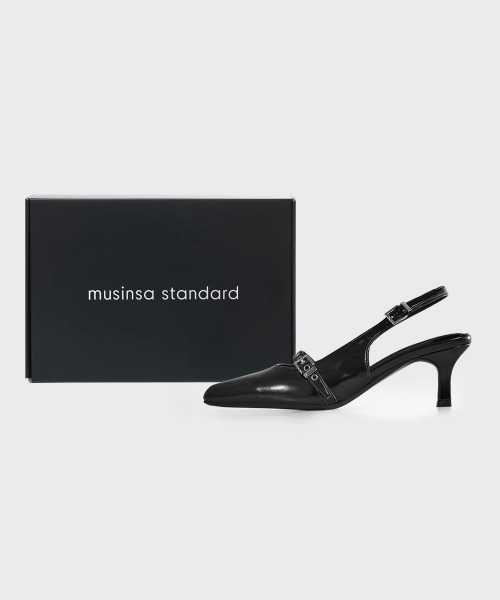 MUSINSA STANDARD WOMAN（ムシンサスタンダードウーマン）の「ウィメンズバックルキトンヒールスリングバック[ブラック]（サンダル・レディース・その他・23cm/24cm/24.5cm/25cm）」の10枚目の写真