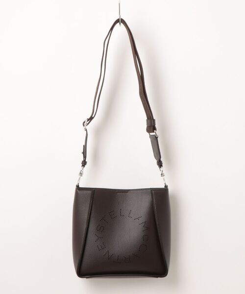 STELLA McCARTNEY(ステラマッカートニー)の「Logo Square Crossbody Bag / ロゴ スクエア クロスボディ バッグ(ショルダーバッグ・レディース・ダークブラウン・ONE SIZE)」の1枚目の写真