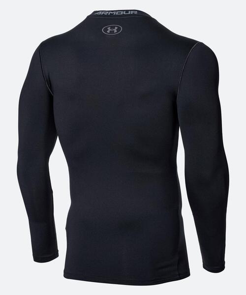 UNDER ARMOUR(アンダーアーマー)の「UAコールドギアアーマー フィッティド クルー(トレーニング/メンズ)(Tシャツ/カットソー・メンズ・ブラック・XL/S/M)」の2枚目の写真