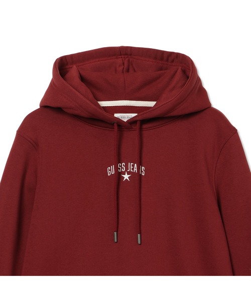 GUESS JEANS（ゲスジーンズ）の「GUESS JEANS Star Emb Hoodie（パーカー・レディース・ワインレッド/グレー・LARGE/SMALL/MEDIUM/X-SMALL）」の14枚目の写真