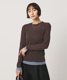 ATON＞OVERSIZED LONG SLEEVE T-SHIRT/オーバーサイズ ロングスリーブ