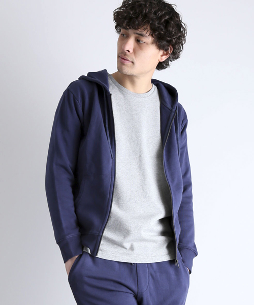 Denime（ドゥニーム）の「SWT ZIP PK -STAR-/スウェットジップパーカー（パーカー・メンズ・ホワイト/グレー/ネイビー・LARGE/X-LARGE/MEDIUM/SMALL）」の17枚目の写真