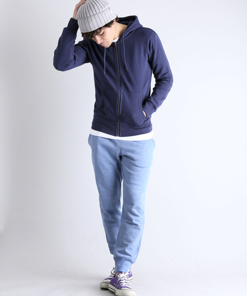 Denime（ドゥニーム）の「SWT ZIP PK -STAR-/スウェットジップパーカー（パーカー・メンズ・ホワイト/グレー/ネイビー・LARGE/X-LARGE/MEDIUM/SMALL）」の18枚目の写真