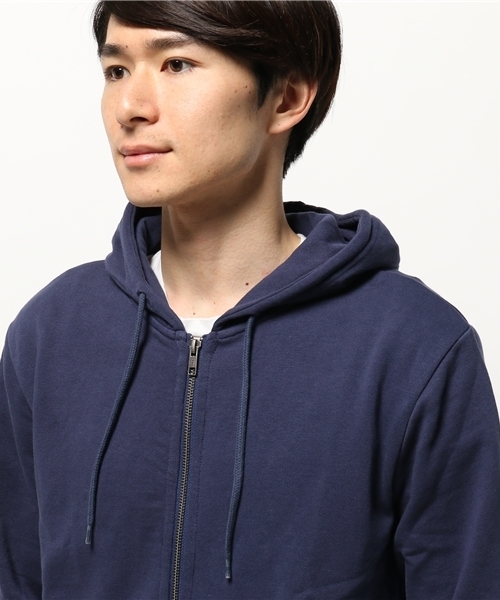 Denime（ドゥニーム）の「SWT ZIP PK -STAR-/スウェットジップパーカー（パーカー・メンズ・ホワイト/グレー/ネイビー・LARGE/X-LARGE/MEDIUM/SMALL）」の7枚目の写真