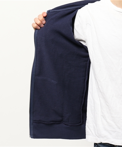 Denime（ドゥニーム）の「SWT ZIP PK -STAR-/スウェットジップパーカー（パーカー・メンズ・ホワイト/グレー/ネイビー・LARGE/X-LARGE/MEDIUM/SMALL）」の10枚目の写真