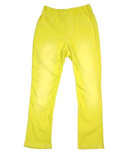 BREEZE（ブリーズ）の「10分丈カラーデニムニットレギンス（レギンス/スパッツ・キッズ・サックスブルー/イエロー/ピンク/ブルー・100/120/80/90/95/110/130）」の4枚目の写真