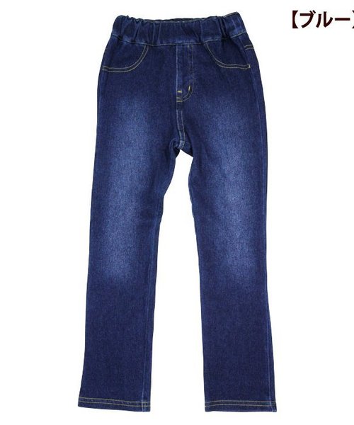 BREEZE（ブリーズ）の「10分丈カラーデニムニットレギンス（レギンス/スパッツ・キッズ・サックスブルー/イエロー/ピンク/ブルー・100/120/80/90/95/110/130）」の5枚目の写真