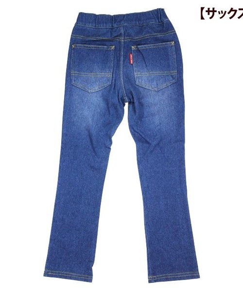 BREEZE（ブリーズ）の「10分丈カラーデニムニットレギンス（レギンス/スパッツ・キッズ・サックスブルー/イエロー/ピンク/ブルー・100/120/80/90/95/110/130）」の6枚目の写真