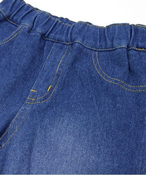 BREEZE（ブリーズ）の「10分丈カラーデニムニットレギンス（レギンス/スパッツ・キッズ・サックスブルー/イエロー/ピンク/ブルー・100/120/80/90/95/110/130）」の8枚目の写真