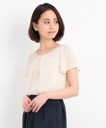 パール付きフレアシフォンコンビ