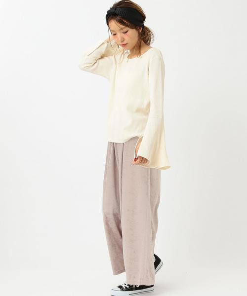 Another Edition（アナザーエディション）の「クラッシュベロアパンツ/ AEMBC CRASH VELOUR PT◆（その他パンツ・レディース・ブラウン/ナチュラル/コバルトブルー/ブラック・フリー）」の8枚目の写真