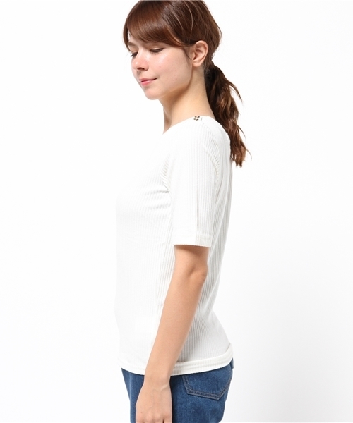 NATURAL BEAUTY BASIC（ナチュラルビューティーベーシック）の「トタンテレコプルオーバー（Tシャツ/カットソー・レディース・グレー/ネイビー/ホワイト系その他/オフホワイト・MEDIUM）」の9枚目の写真