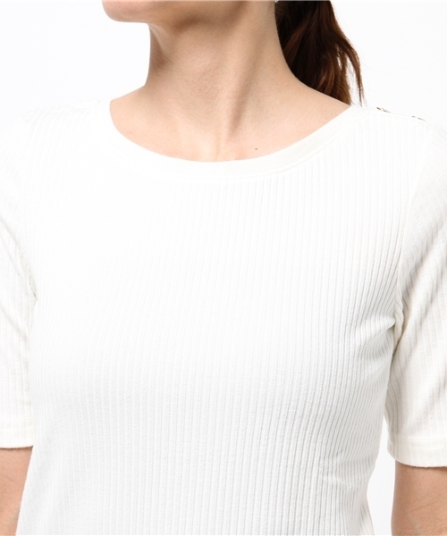 NATURAL BEAUTY BASIC（ナチュラルビューティーベーシック）の「トタンテレコプルオーバー（Tシャツ/カットソー・レディース・グレー/ネイビー/ホワイト系その他/オフホワイト・MEDIUM）」の11枚目の写真