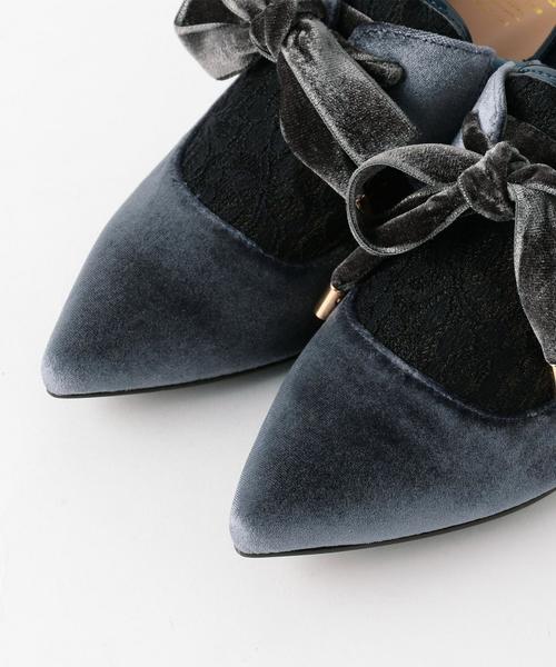 Boisson Chocolat（ボワソンショコラ）の「BDM ﾚｰｽﾁｭｰﾙﾊﾟﾝﾌﾟｽ40（パンプス・レディース・ライトグレー/ブラック/ワインレッド・22.5cm/22cm/23.5cm/24.5cm/24cm/23cm）」の9枚目の写真