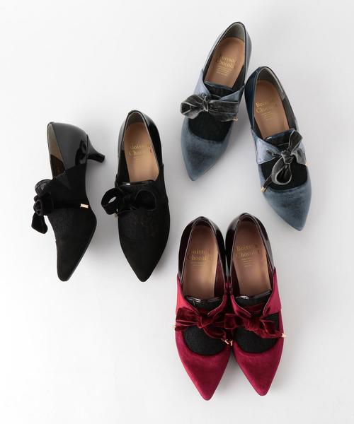Boisson Chocolat（ボワソンショコラ）の「BDM ﾚｰｽﾁｭｰﾙﾊﾟﾝﾌﾟｽ40（パンプス・レディース・ライトグレー/ブラック/ワインレッド・22.5cm/22cm/23.5cm/24.5cm/24cm/23cm）」の11枚目の写真