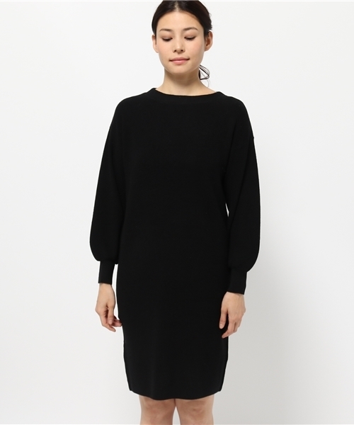 N.（N. Natural Beauty Basic）（エヌエヌナチュラルビューティーベーシック）の「ウールベーシックニットワンピース（ワンピース・レディース・グレー/ブルー/ベージュ/ブラック/ボルドー・MEDIUM）」の10枚目の写真