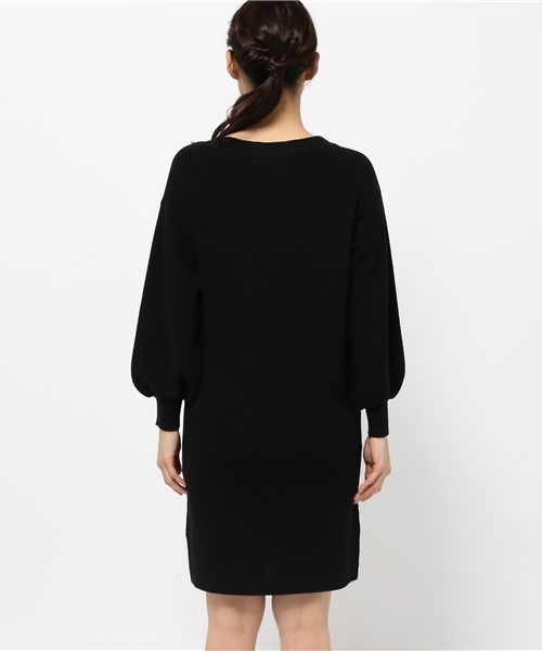 N.（N. Natural Beauty Basic）（エヌエヌナチュラルビューティーベーシック）の「ウールベーシックニットワンピース（ワンピース・レディース・グレー/ブルー/ベージュ/ブラック/ボルドー・MEDIUM）」の12枚目の写真