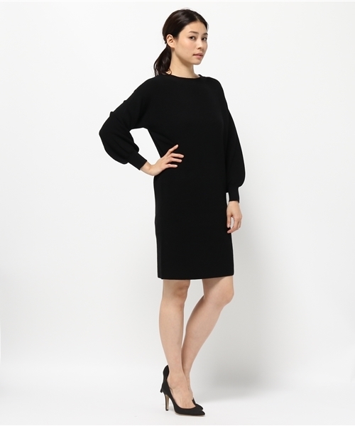 N.（N. Natural Beauty Basic）（エヌエヌナチュラルビューティーベーシック）の「ウールベーシックニットワンピース（ワンピース・レディース・グレー/ブルー/ベージュ/ブラック/ボルドー・MEDIUM）」の13枚目の写真