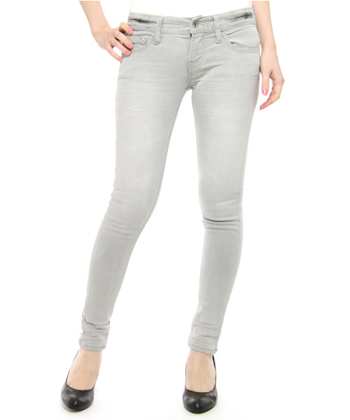 Khaju（カージュ）の「Khaju:SKINNY DENIM LEGGINGS（デニムパンツ・レディース・ライトグレー/ブラック/ライトブルー/ネイビー・34/36）」の2枚目の写真