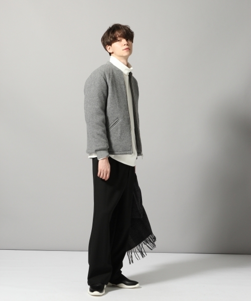 HARE（ハレ）の「ウールＺＩＰブルゾン(HARE)（ブルゾン・メンズ・ネイビー/グレー・SMALL/LARGE/MEDIUM）」の17枚目の写真