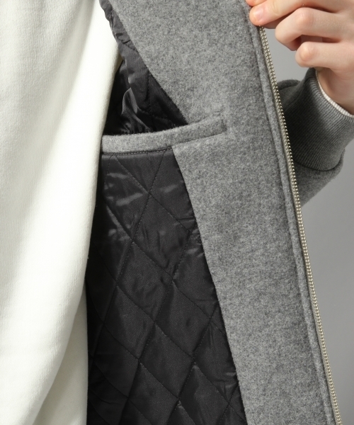 HARE（ハレ）の「ウールＺＩＰブルゾン(HARE)（ブルゾン・メンズ・ネイビー/グレー・SMALL/LARGE/MEDIUM）」の13枚目の写真