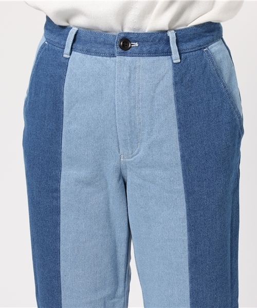 POU DOU DOU（プードゥドゥ）の「デニムパッチワークパンツ（デニムパンツ・レディース・パープル系その他/ブルー系その他・3）」の7枚目の写真