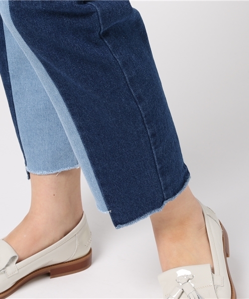 POU DOU DOU（プードゥドゥ）の「デニムパッチワークパンツ（デニムパンツ・レディース・パープル系その他/ブルー系その他・3）」の9枚目の写真