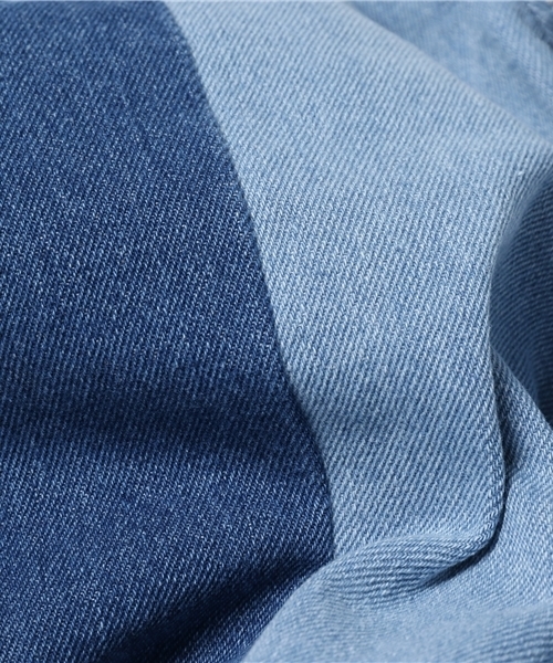 POU DOU DOU（プードゥドゥ）の「デニムパッチワークパンツ（デニムパンツ・レディース・パープル系その他/ブルー系その他・3）」の3枚目の写真